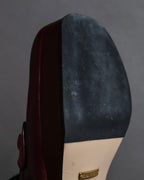 "GUCCI" Multicolor horsebit design heeled loafers