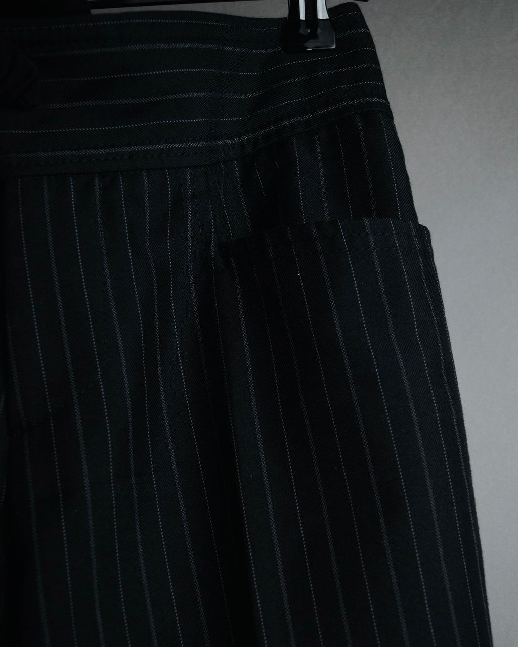 "GUCCI" 90’s-00’s signature hardware pinstripe wool slacks