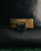 -SPECIAL- “BALENCIAGA” 2013-17 Le dix mixed leather shoulder bag