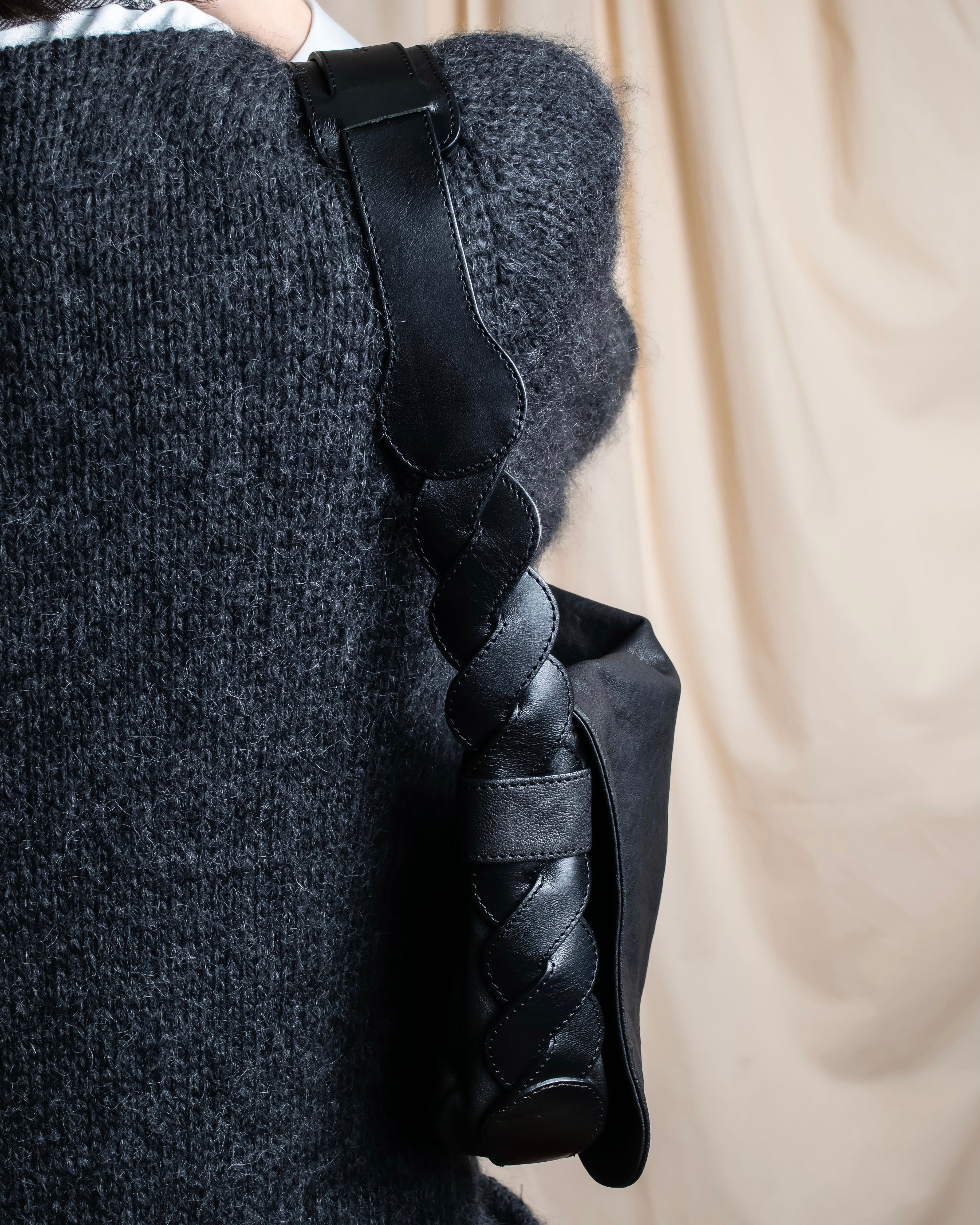 "SEE BY CHLOE" Braided shoulder design leather bag