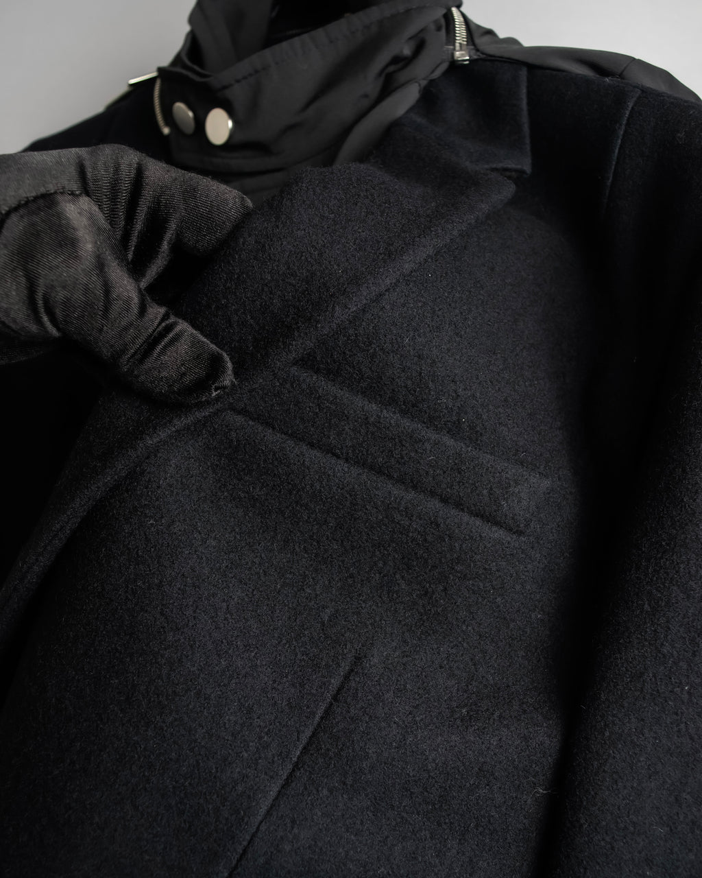 "Juun.J" Zip-up blouson docking design jacket