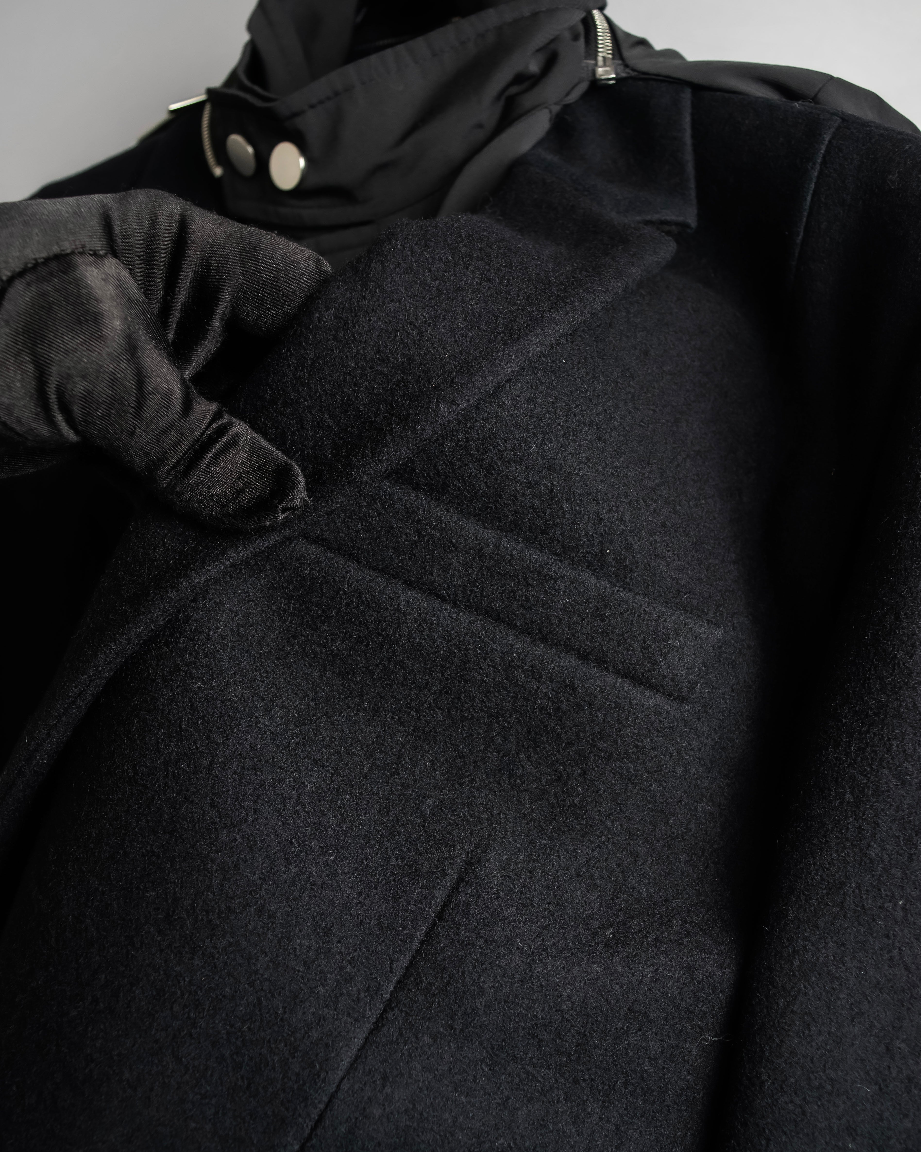 "Juun.J" Zip-up blouson docking design jacket