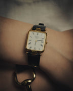 -SPECIAL- "Christian Dior" 90's Classic square quartz watch with Roman dial