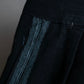 Vintage side line design wide tapered slacks