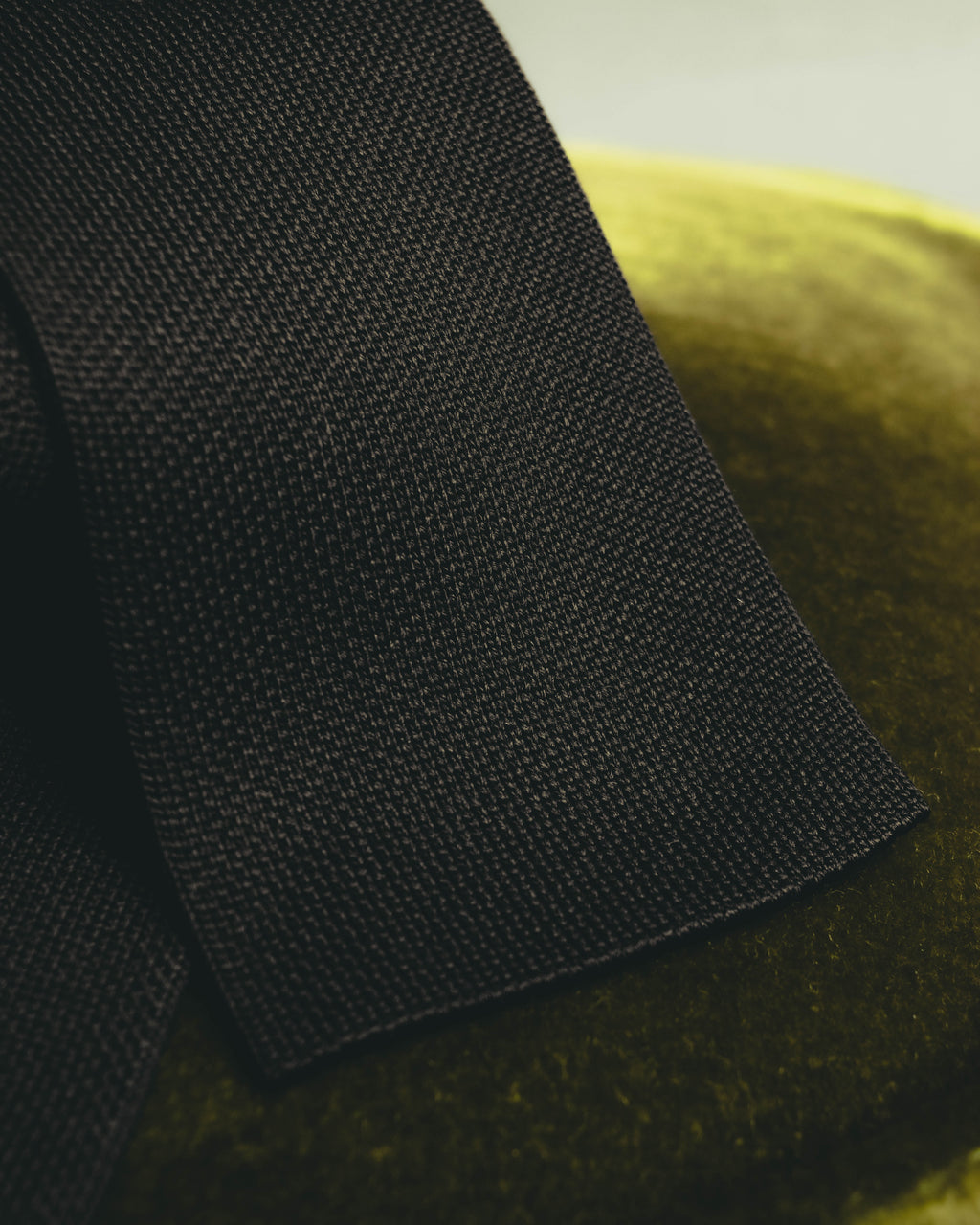 "Hermès" Black silk knit tie