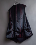 "GIORGIO ARMANI" Deep satin backed tailored wool vest
