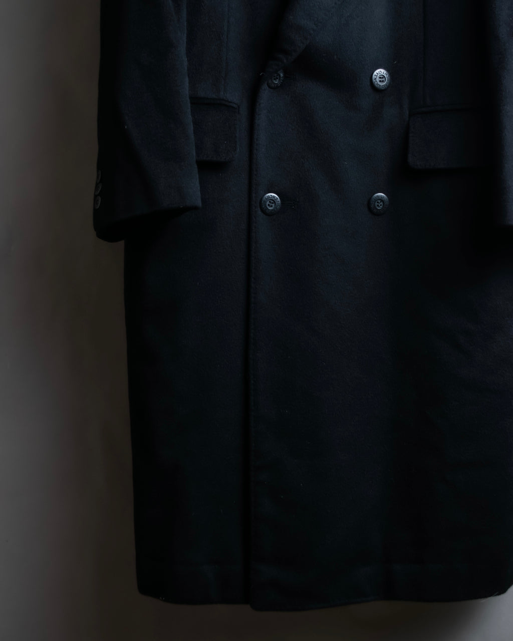 "MONSIEUR GIVENCHY" Double-breasted cashmere blend chesterfield coat