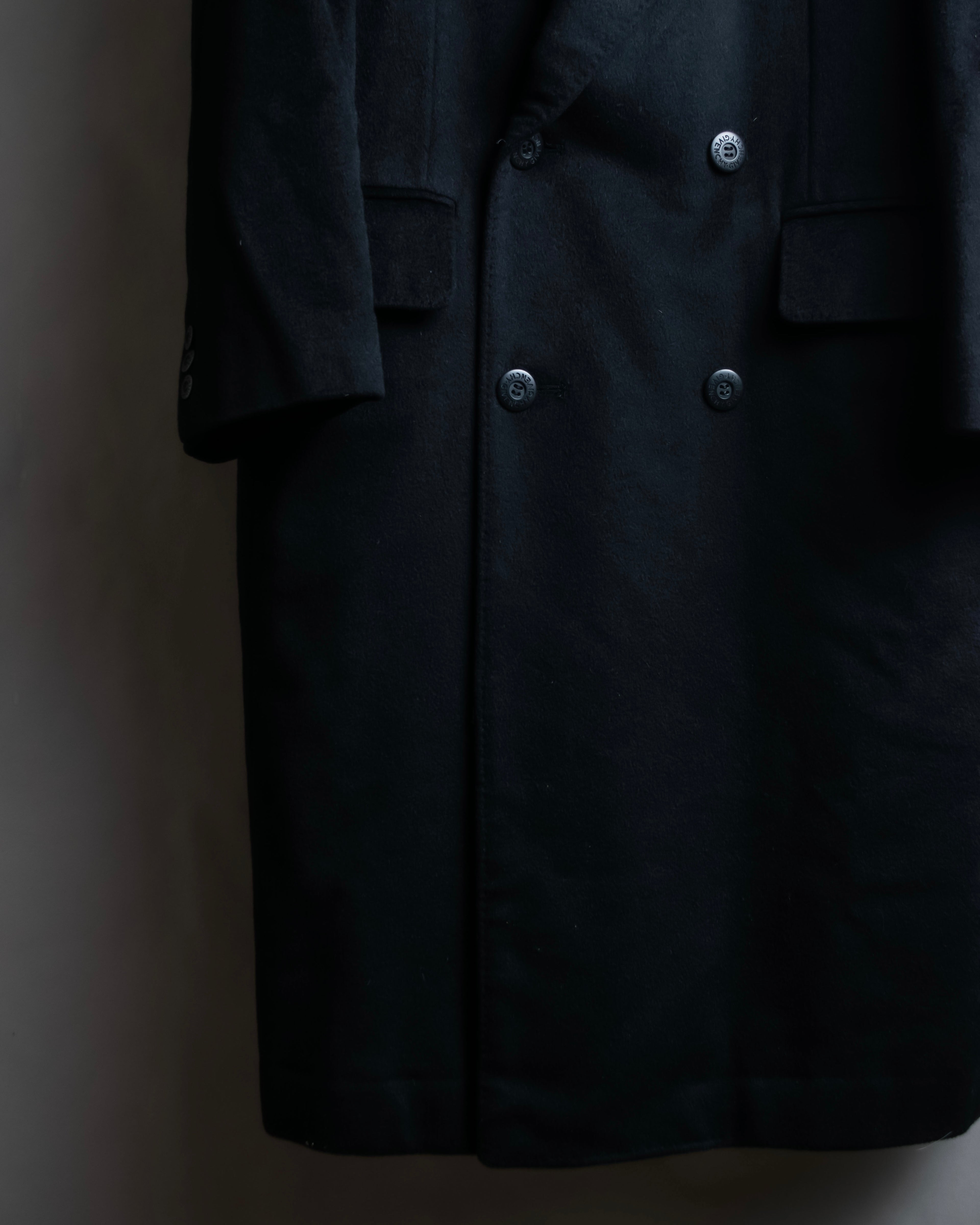 "MONSIEUR GIVENCHY" Double-breasted cashmere blend chesterfield coat