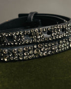 “CÉLINE” 2010 Crystal embellished leather belt