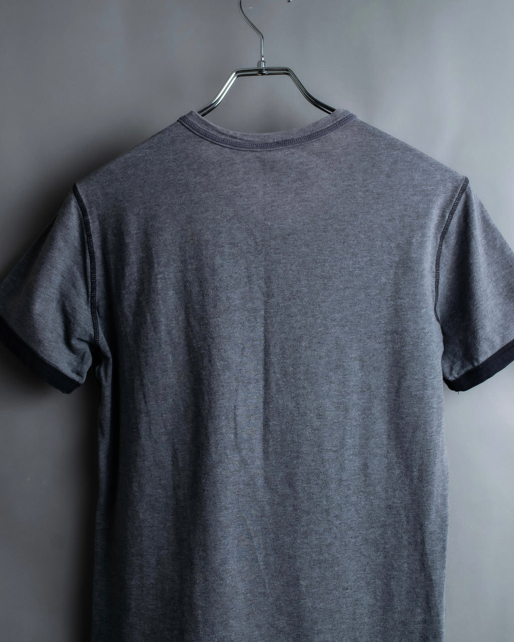 "DOLCE & GABBANA" Black and grey bicolor short sleeve T-shirt