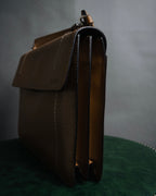 "PRADA" 90’s-00’s Minimalist embossed logo accordion bag