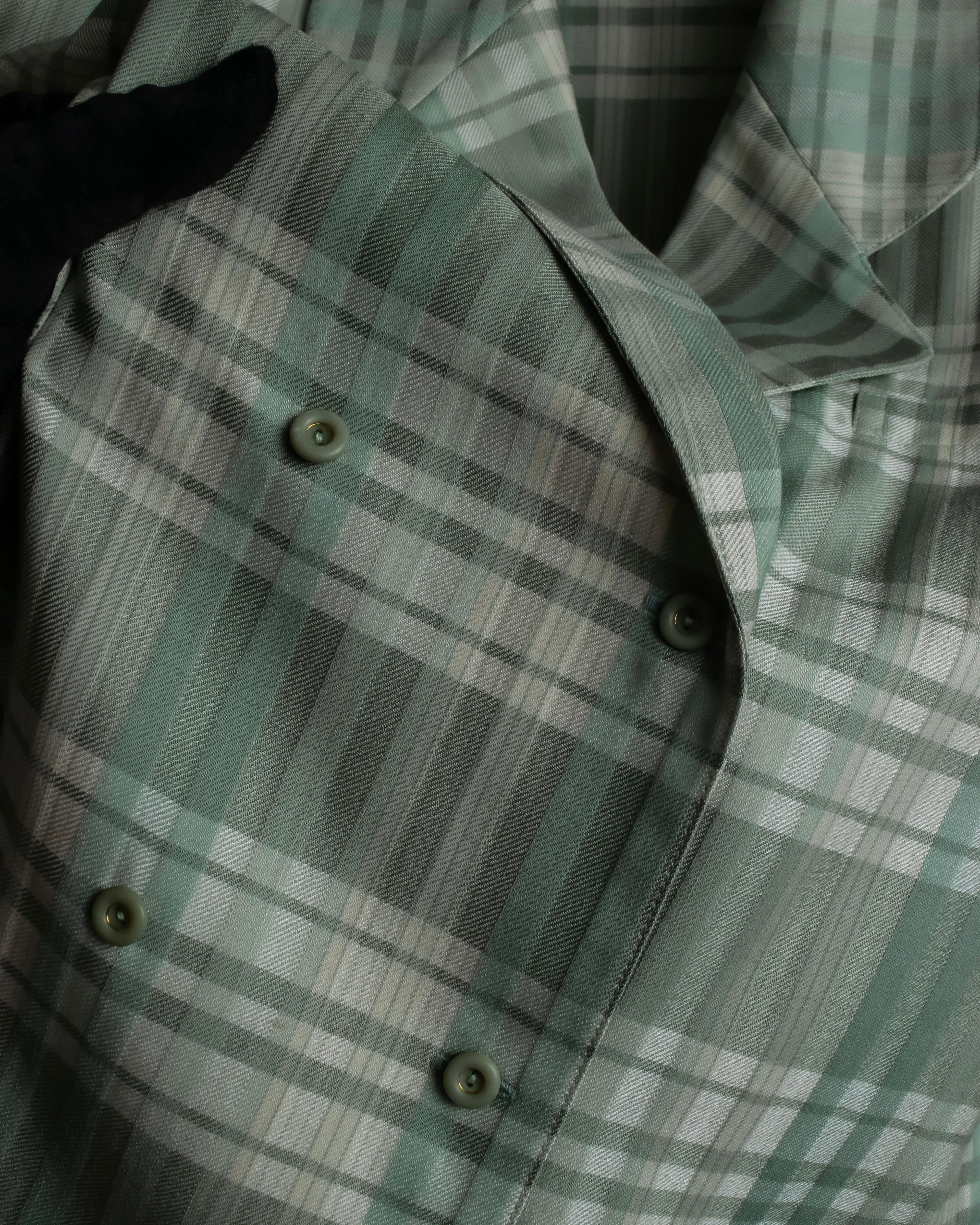 "BURBERRYS" Mint green check pattern skirt type set up