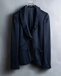 "GUCCI" Shawl collar glossy black jacket