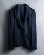 "GUCCI" Shawl collar glossy black jacket