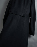 "Marc Jacobs" A soft flowing flared silhouette long coat