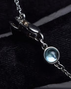 "GUCCI" Heart motif silver necklace