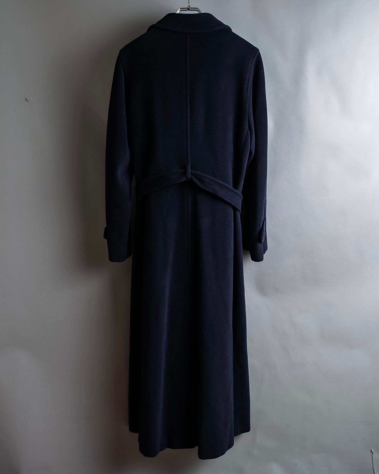 "Weekend Max Mara" Belted design double breasted maxi length wool chester coat