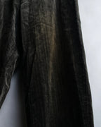 "HERMES" Faded corduroy tapered pants