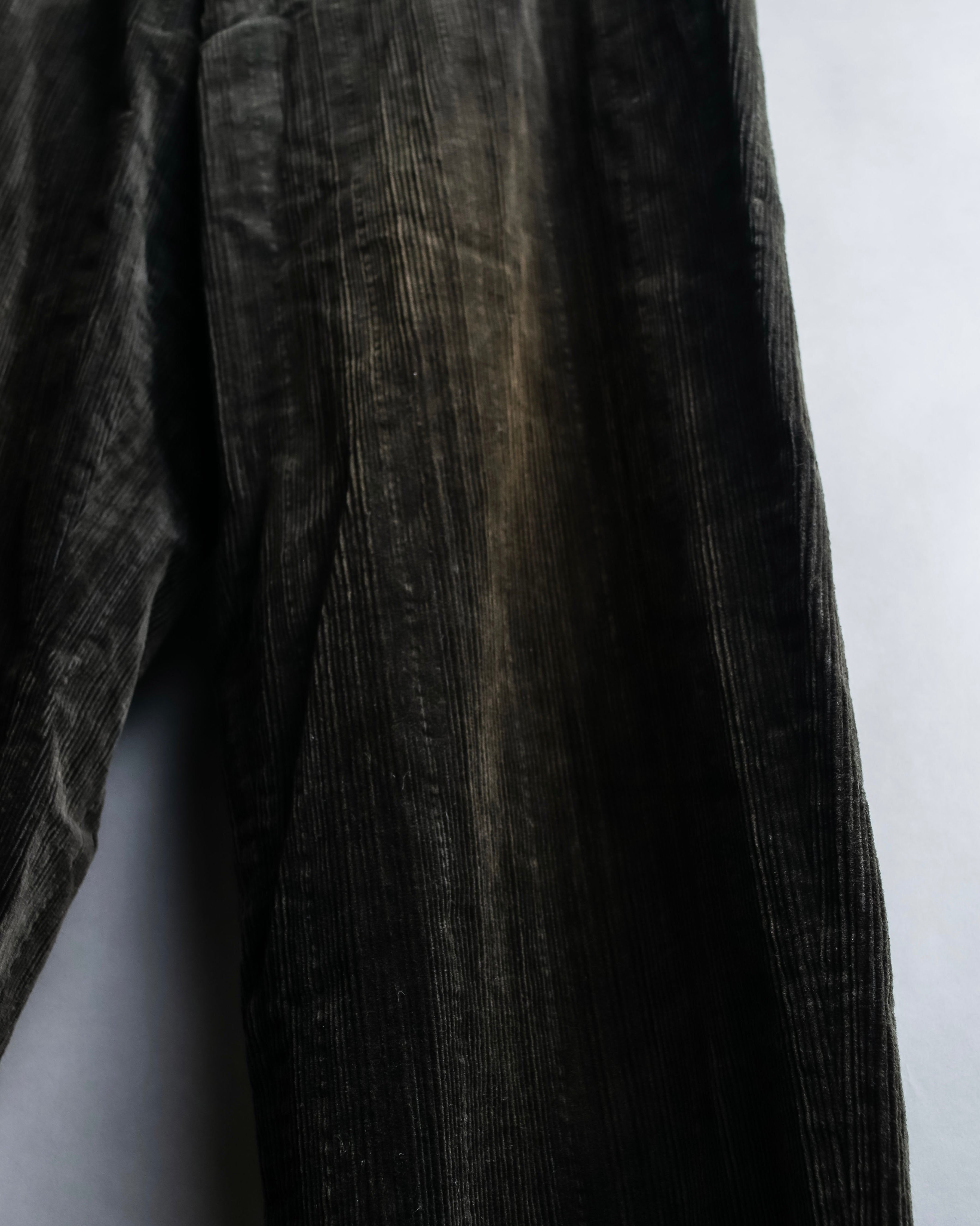 "HERMES" Faded corduroy tapered pants