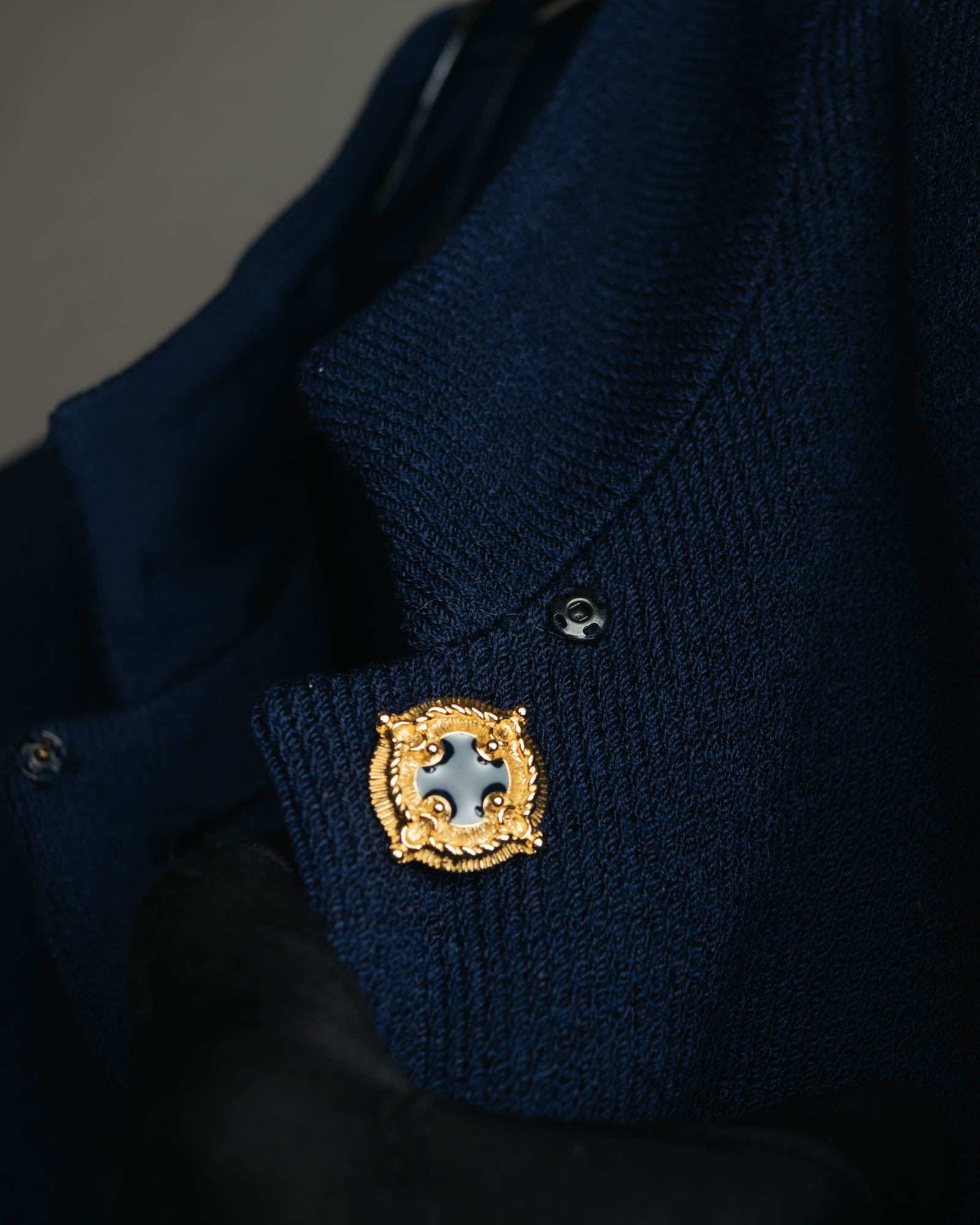 "MARIE GRAY" 80's-90's Elegant textured knit coat