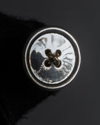 "Tiffany&Co" Button motif design silver cufflinks