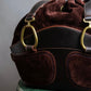 "LOEWE"  Leather suede design drawstring one shoulder bag