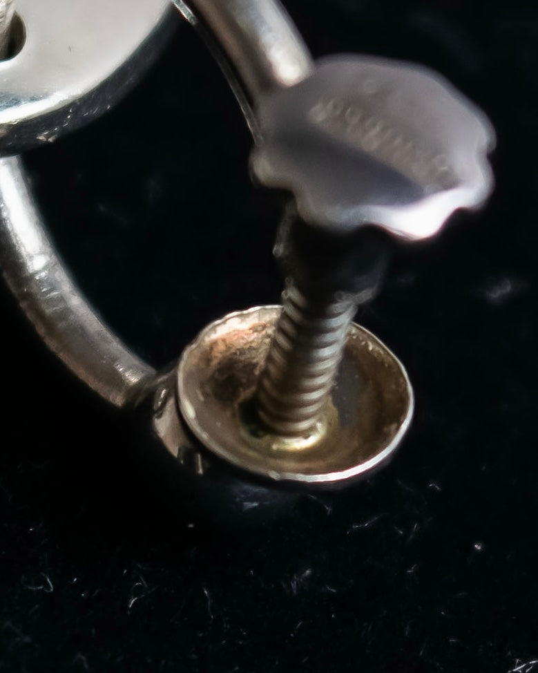 "GEORG JENSEN" Henning Koppel design sculptural silver earring