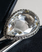 "Alexandar McQueen" Two-tone crystal clasp leather shoulder wallet