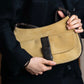 "LOEWE" Anagram logo engraved suede leather tote bag