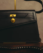 "Thierry Mugler" 80's-90's Architectural leather shoulder bag