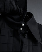 “BURBERRY” Tuxedo bib detail dress shirt