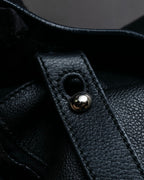 "YVES SAINT LAURENT" Silver parts design Muse toe leather bag