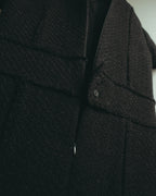 “CHANEL” 04AW textured tweed short sleeve jacket