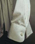 -SPECIAL- "PRADA" 10's-20's Stretch cotton silk-touch dress shirt