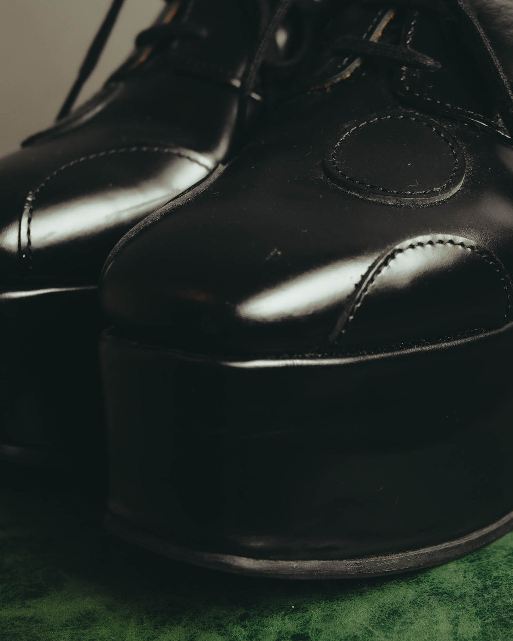 "JUNYA WATANABE COMME des GARÇONS" 00's Sculptural leather platform oxford shoes