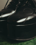 "JUNYA WATANABE COMME des GARÇONS" 00's Sculptural leather platform oxford shoes