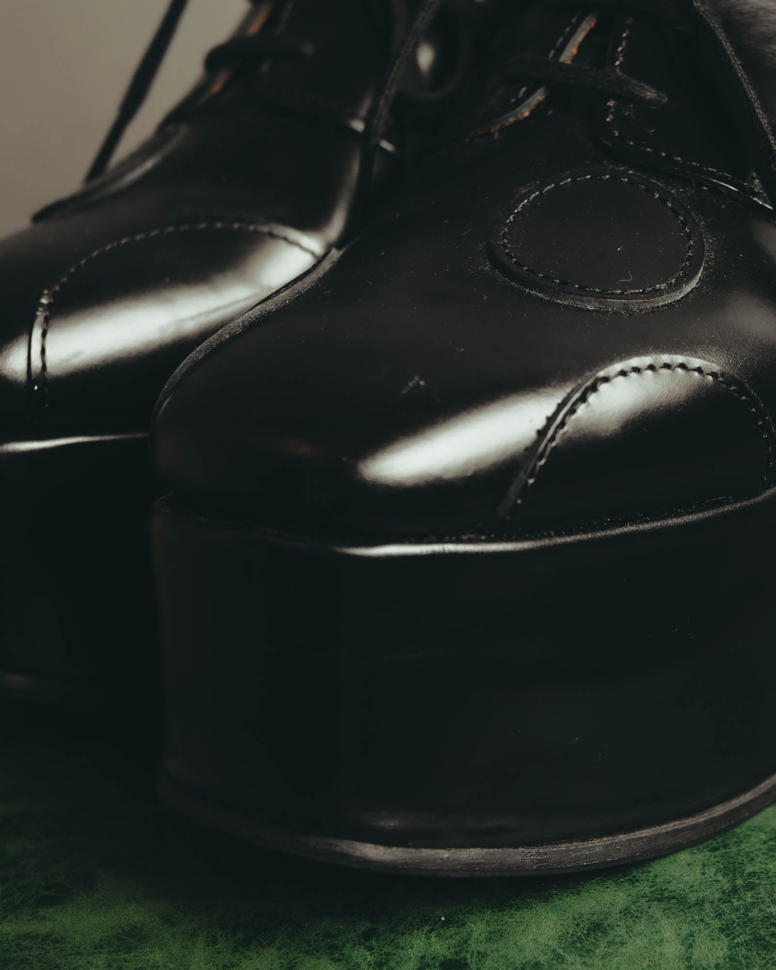 "JUNYA WATANABE COMME des GARÇONS" 00's Sculptural leather platform oxford shoes