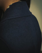 -SPECIAL- “Christian Dior” 2017 AW Navy double breasted A line long coat