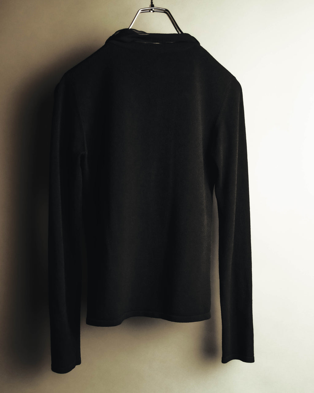 -SPECIAL- "CHANEL" 04AW Sheer bow-tie knit top