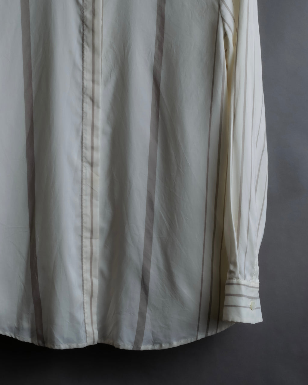 "Loro Piana" Multi-stripe pattern natural color shirt