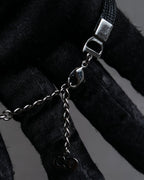 "Christian Dior" Logo design charm ribbon tie bracelet