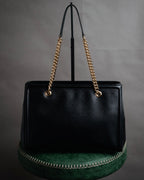“Salvatore Ferragamo” 2010’s Vara chain leather tote bag