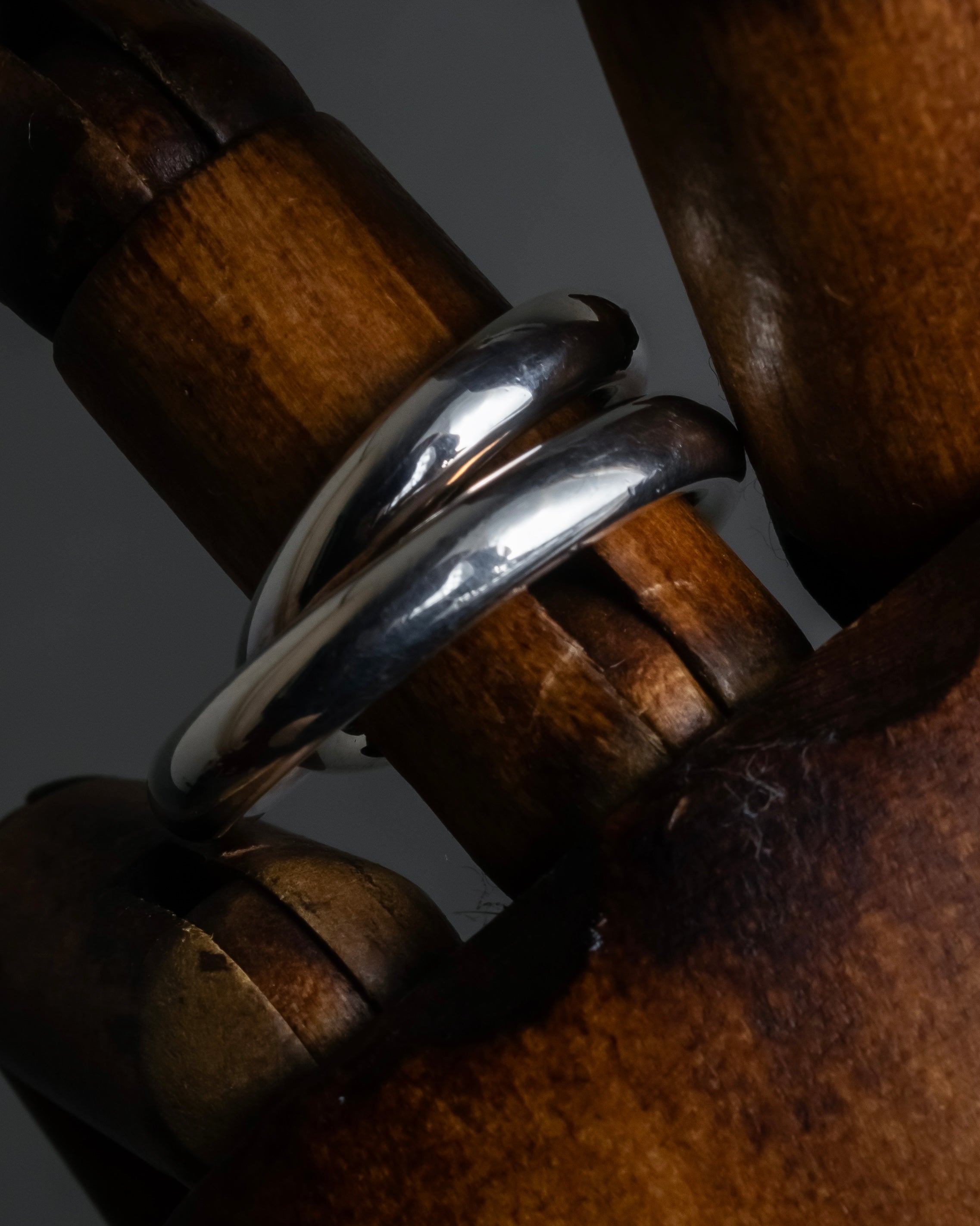 "HERMES" Vertige polished silver 925 ring