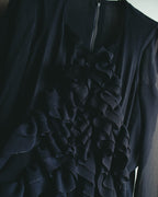 "COMME des GARÇONS" 90's Sculptural ruffle maxi dress