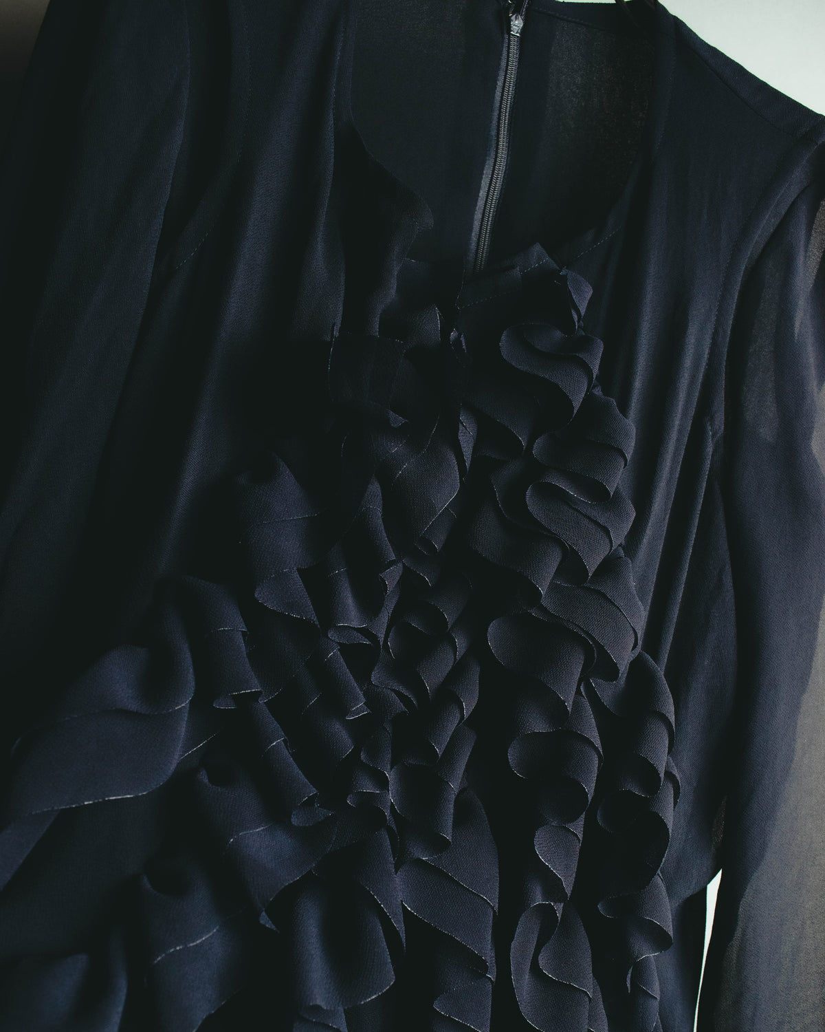 "COMME des GARÇONS" 90's Sculptural ruffle maxi dress