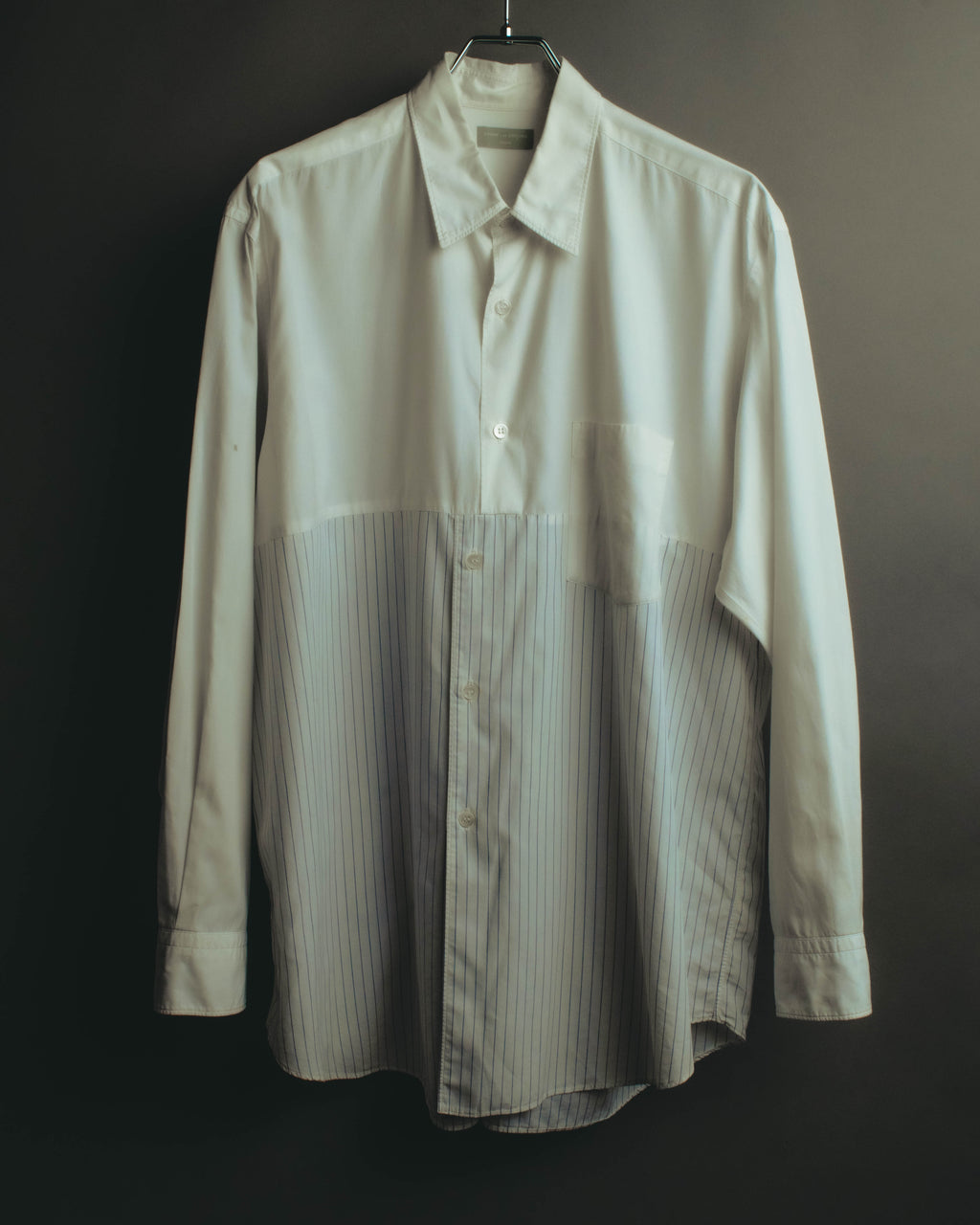 "COMME des GARÇONS HOMME" 90's-00's Patchwork long-sleeve shirt