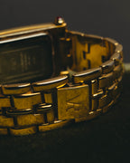"VALENTINO ROLENTA" 90's-00's Decorative rhinestone quartz watch