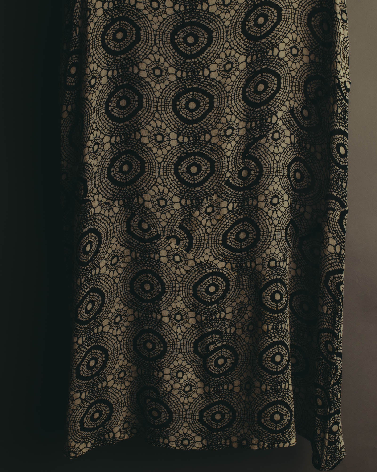 "John Rocha Chinatown" 80's Sleeveless patterned mini dress