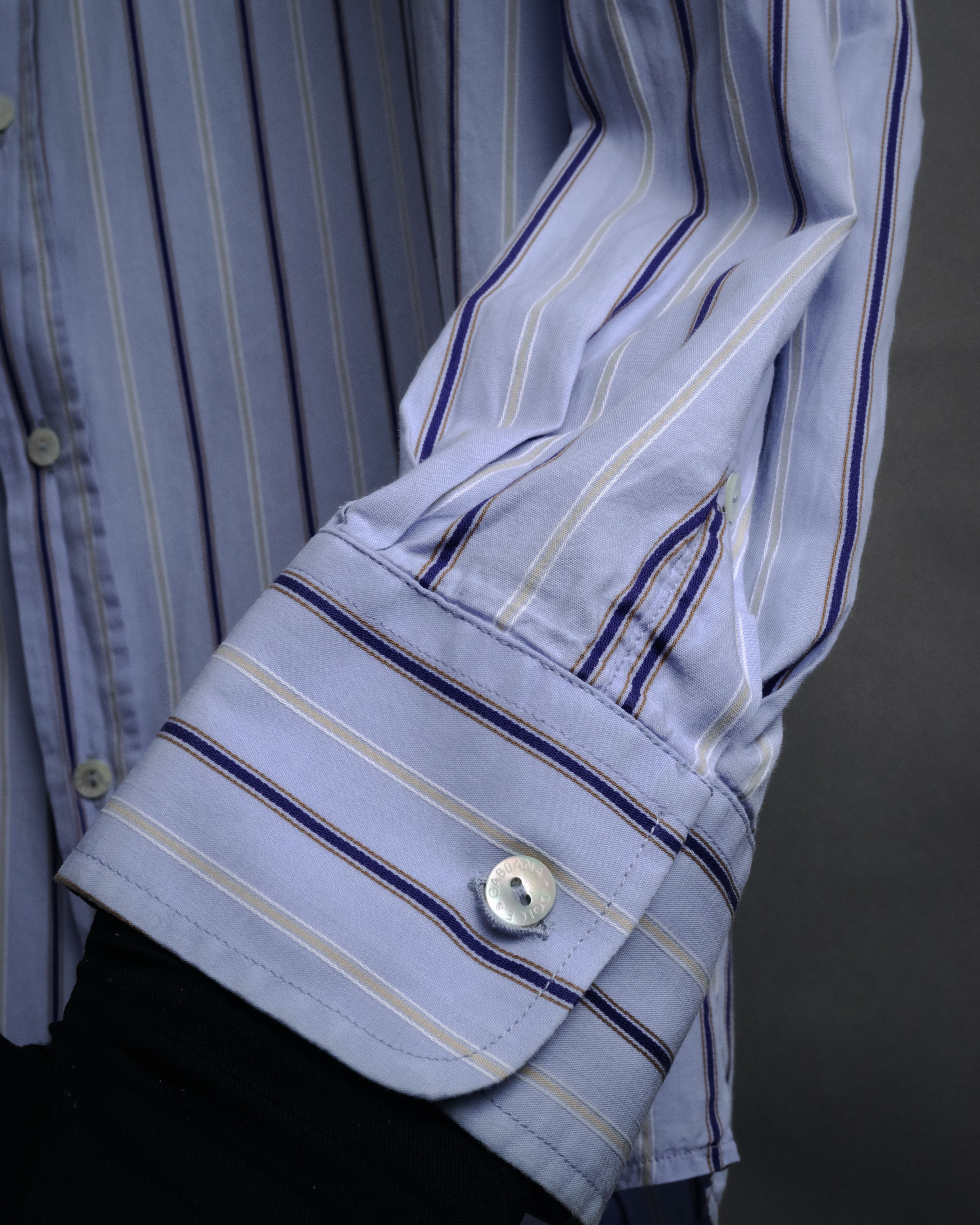 “DOLCE & GABBANA” 2004-2011 Slim fit multi stripe dress shirt