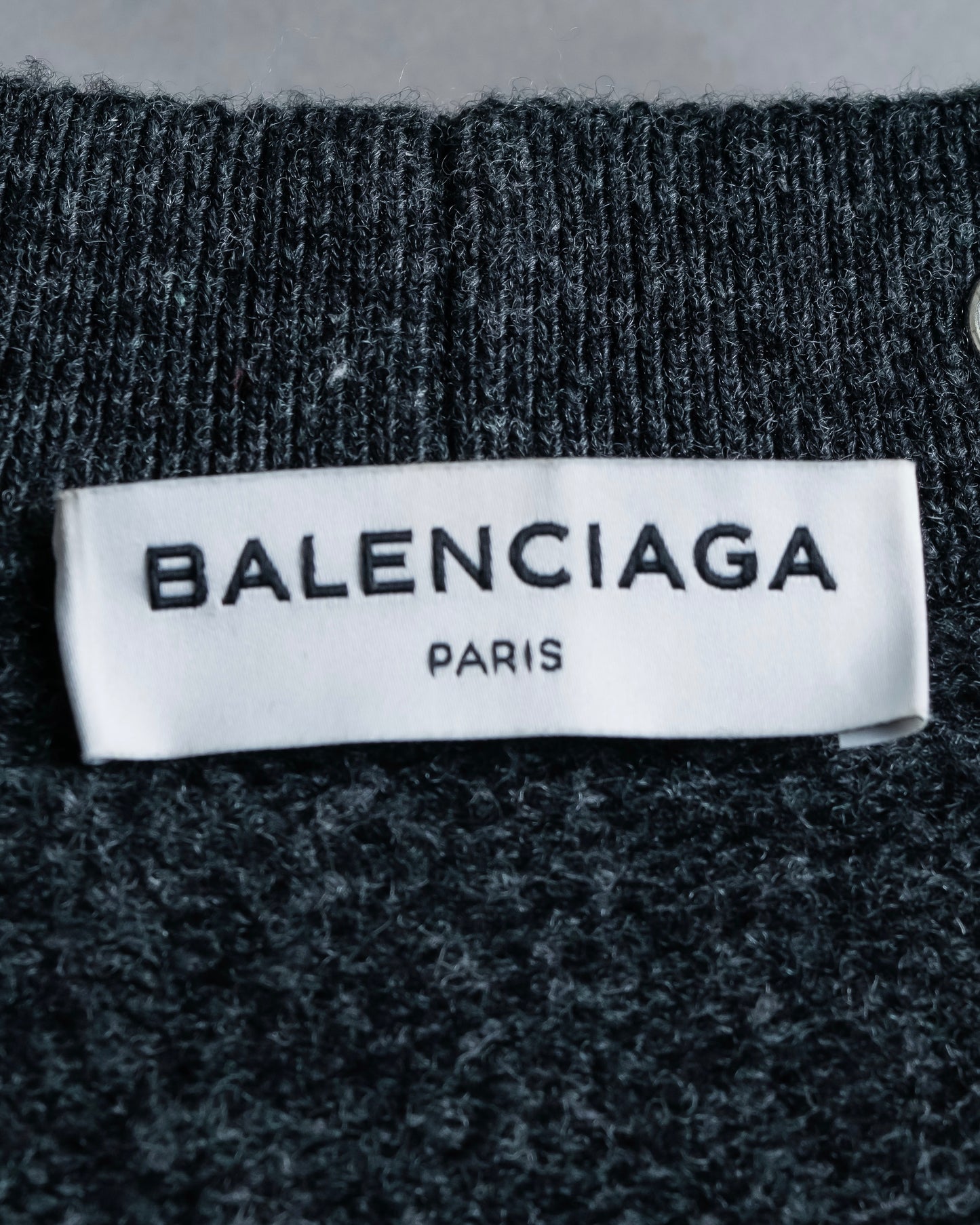 "BALENCIAGA" Button detailed melange cardigan